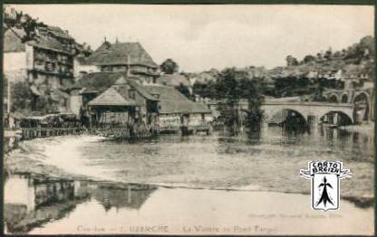 19 Uzerche - Corrèze - 7. UZERCHE - La Vézère au Pont Turgot - cpa