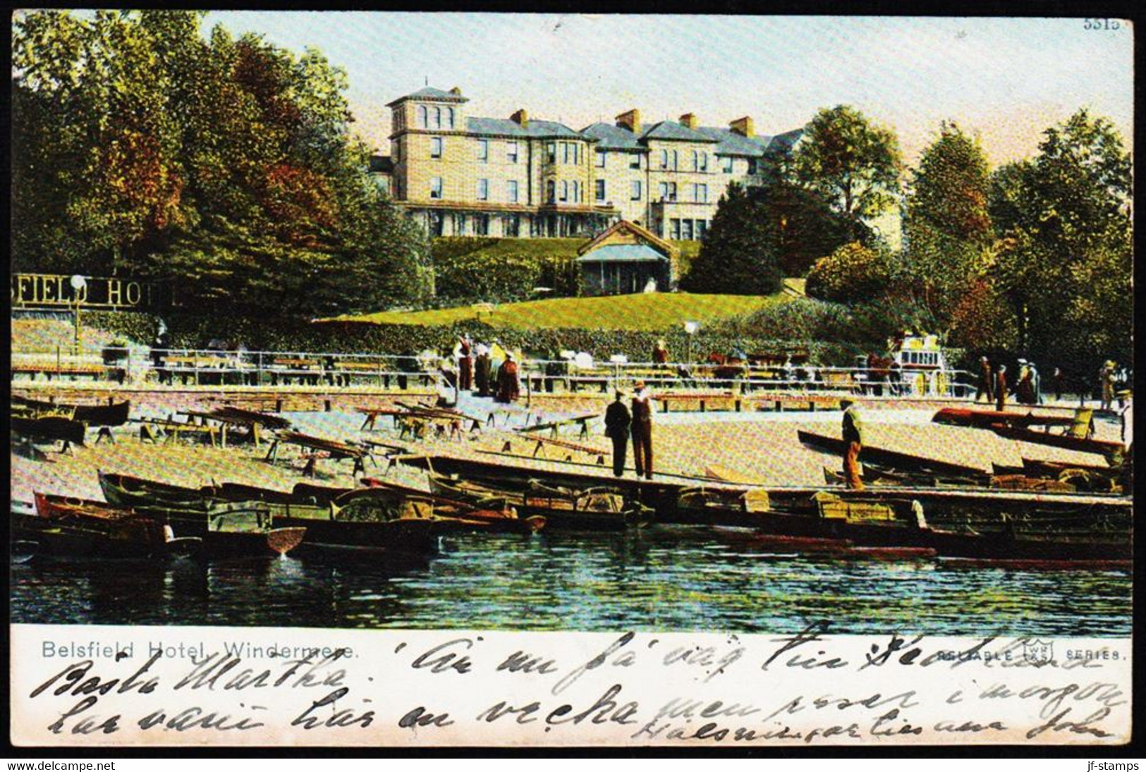 1904. Belsfield Hotel, Windermere. WINDERMERE JY 25 04. - JF194336