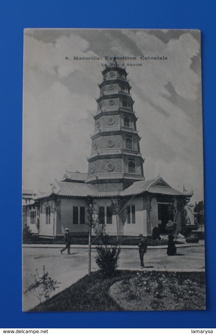 1906 CPA EXPOSITION COLONIALE MARSEILLE COCHINCHINE- LA TOUR D' ANNAMES INDOCHINE Carte Postale 13 Bouches-du-Rhône