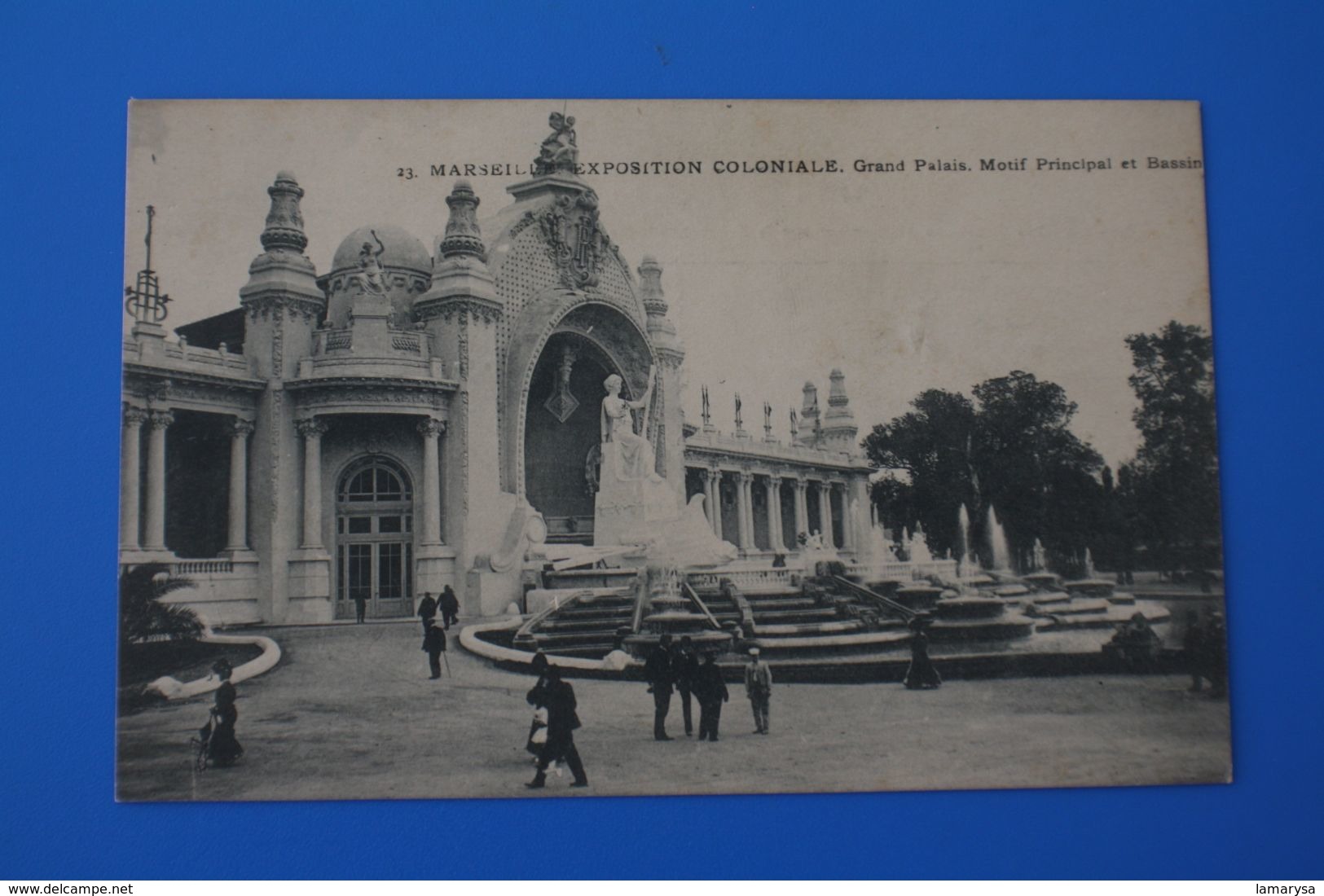 1906 CPA EXPOSITION COLONIALE MARSEILLE-MOTIF PRINCIPAL STATUE MONUMENTAL GRAND PALAIS Carte Postale Bouches-du-Rhône 13