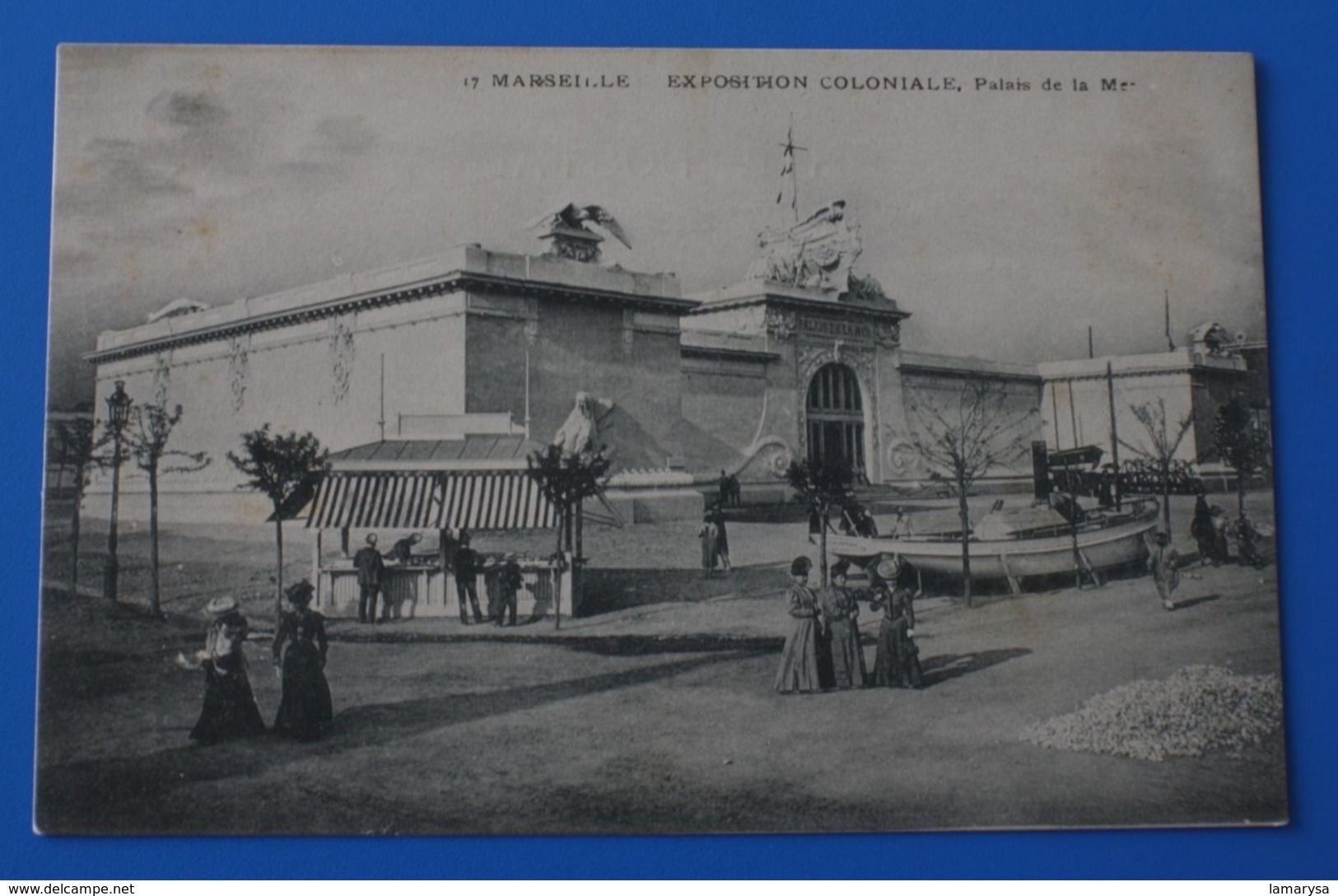 1906 CPA EXPOSITION COLONIALE MARSEILLE-PALAIS DE LA MER Carte Postale Bouches-du-Rhône 13