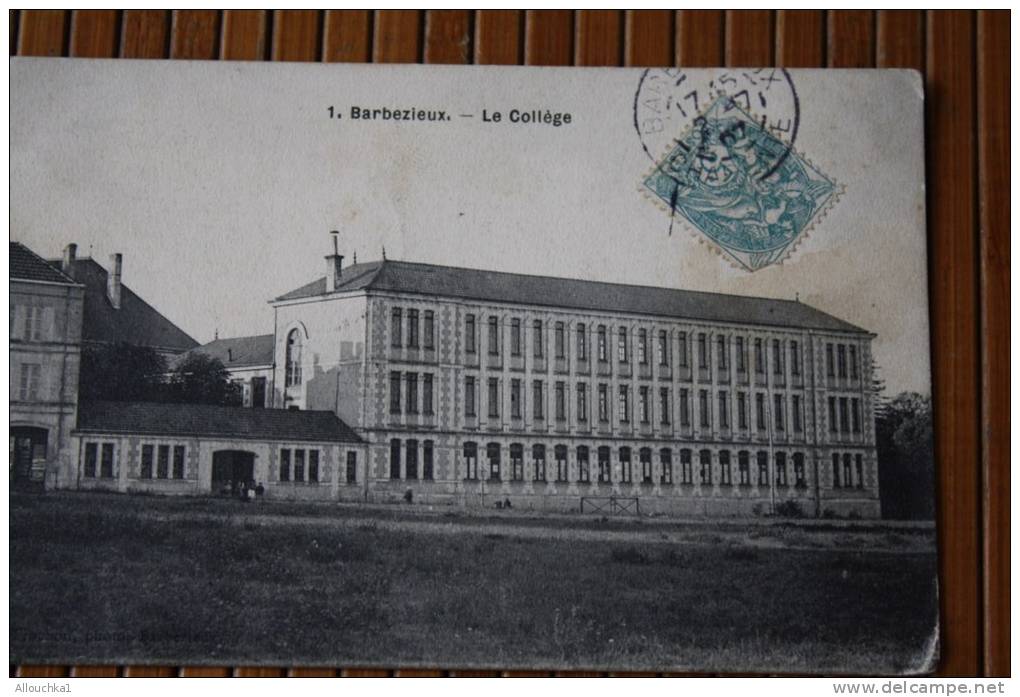 1907 MILITARIA CPA DE Barbezieux -Saint-Hilaire LE COLLEGE &gt; CHARENTE 16 P/ G.A. ENFANT DE TROUPE 3E ESCADRON A AUTUN