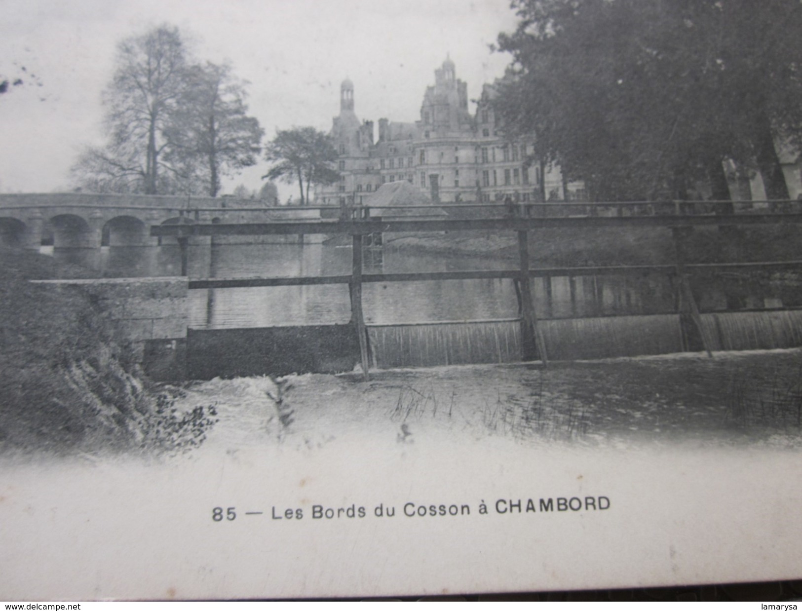 1908 CPA les bords du Cosson à Chambord  Carte Postale  France 41 Loir et Cher  Chambord pr Brive