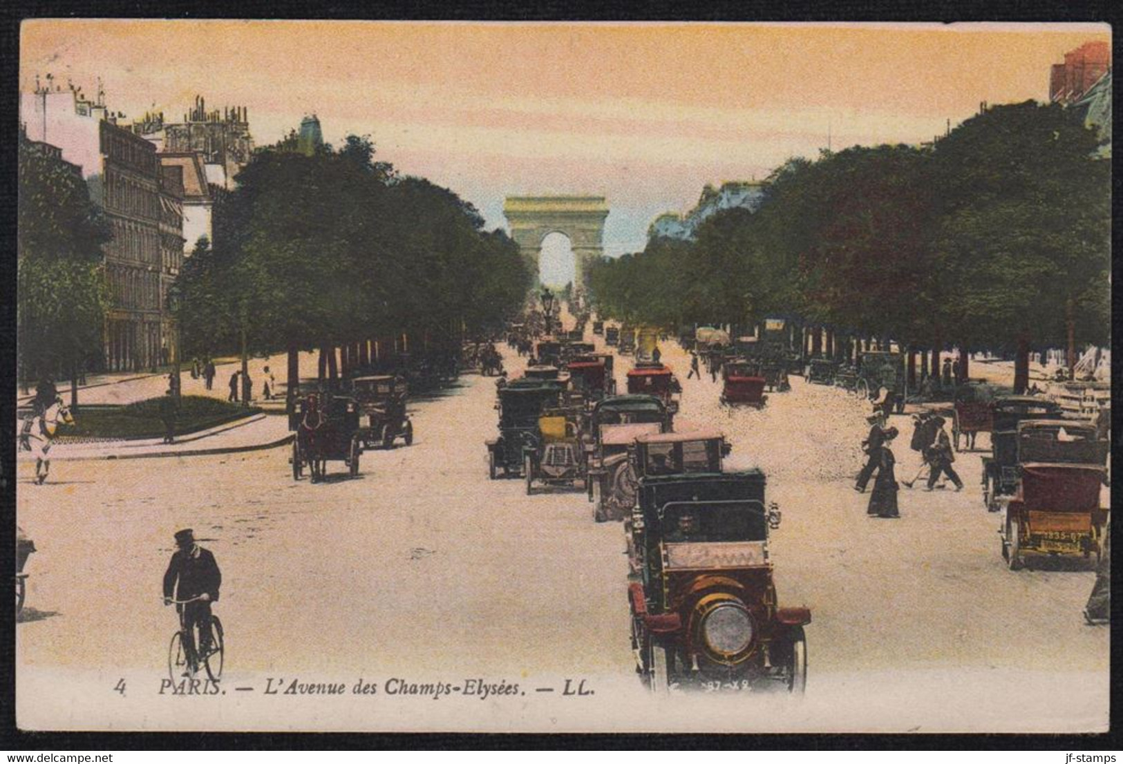 1921. PARIS. L'Avenue des Champs-Elysées. SELCRES 14.2.21. - JF175727