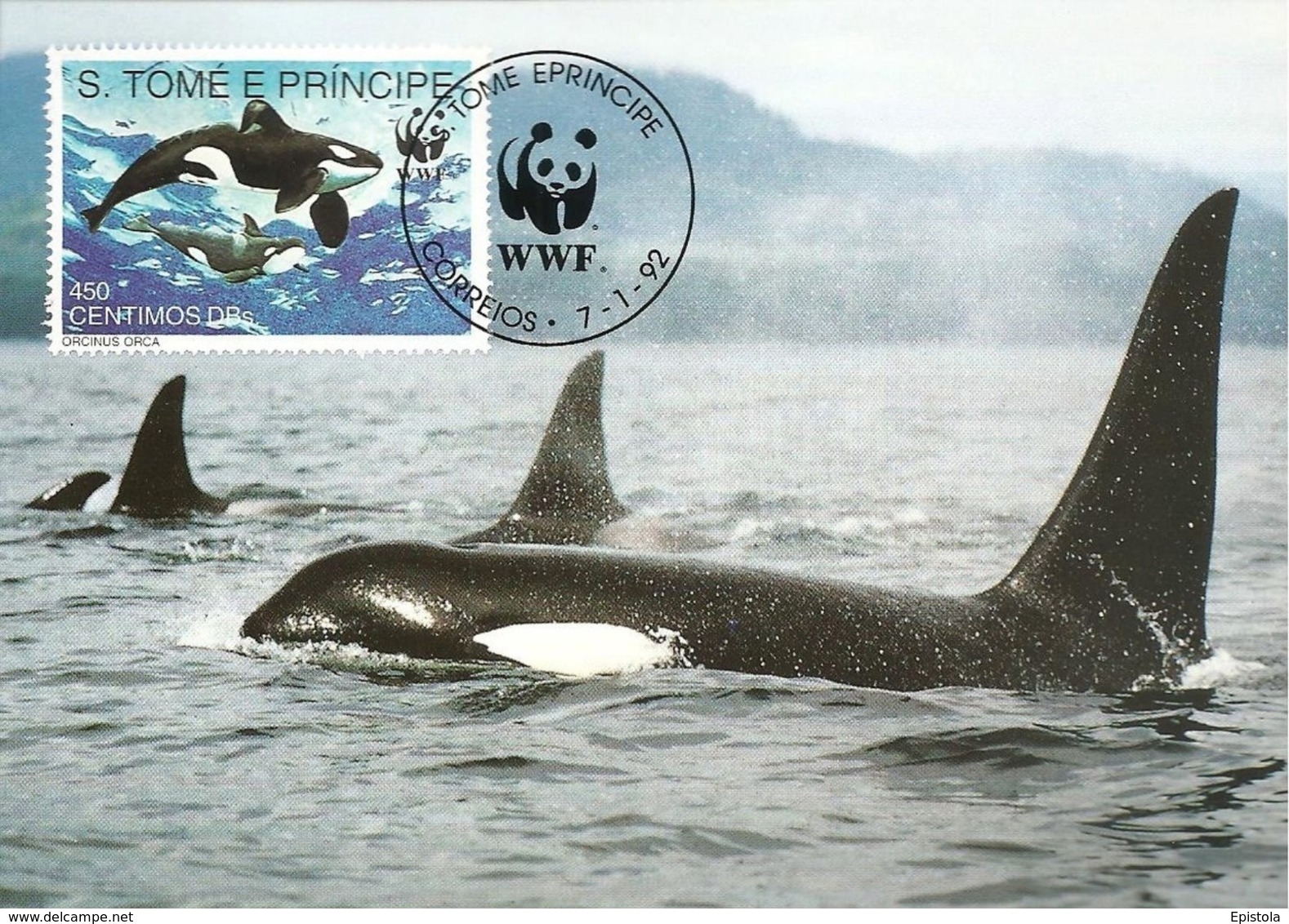 1992 - SAO TOME E PRINCIPE -  Killer Whale -  Orque Pseudorca