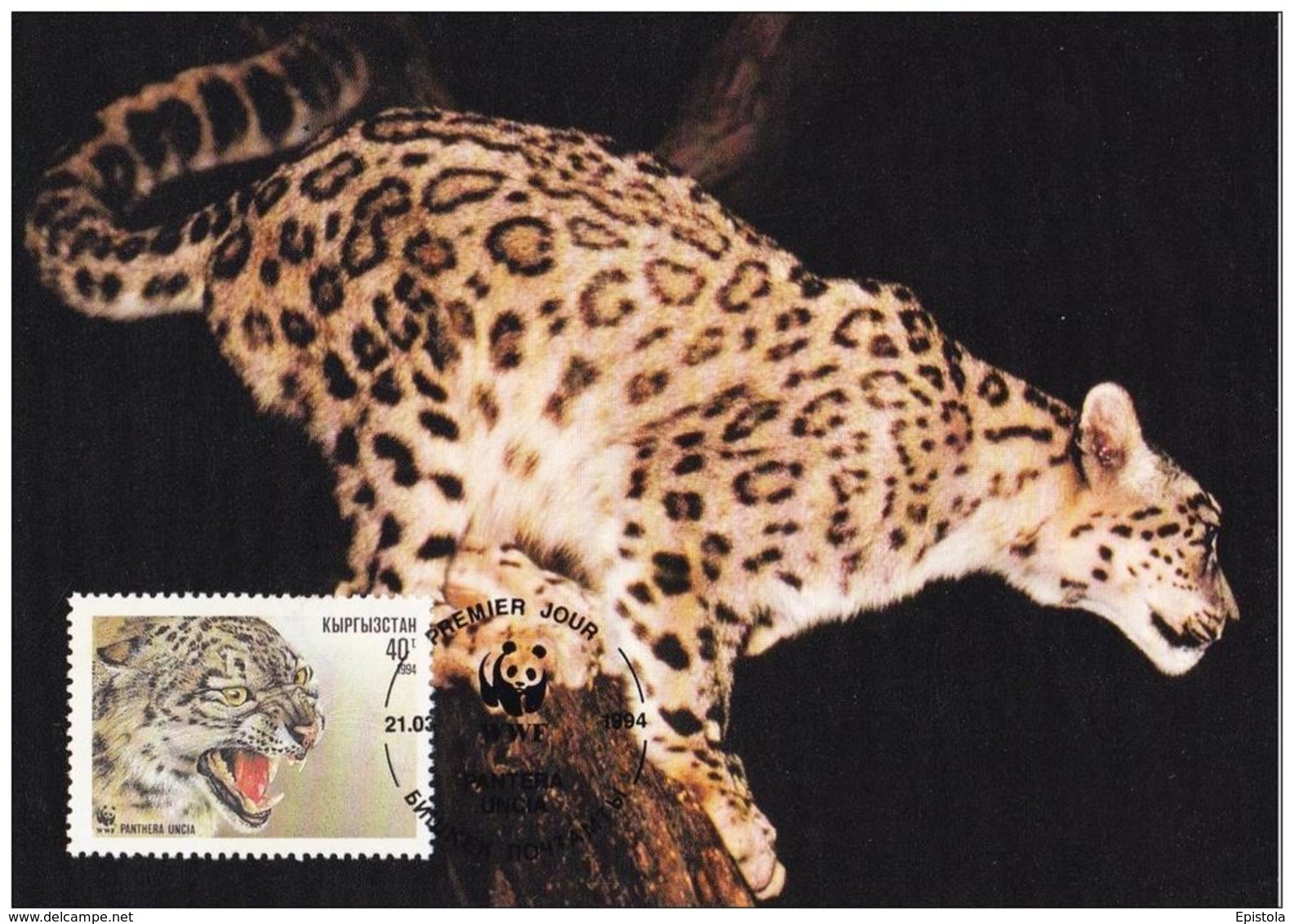 1994 - Kyrgyzstan Кыргызстан - Snow Leopard - Panthère des neiges WWF