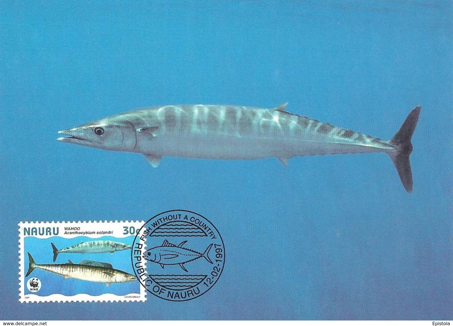 1997 - NAURU - Poisson WAHOO - Wahoo fish WWF