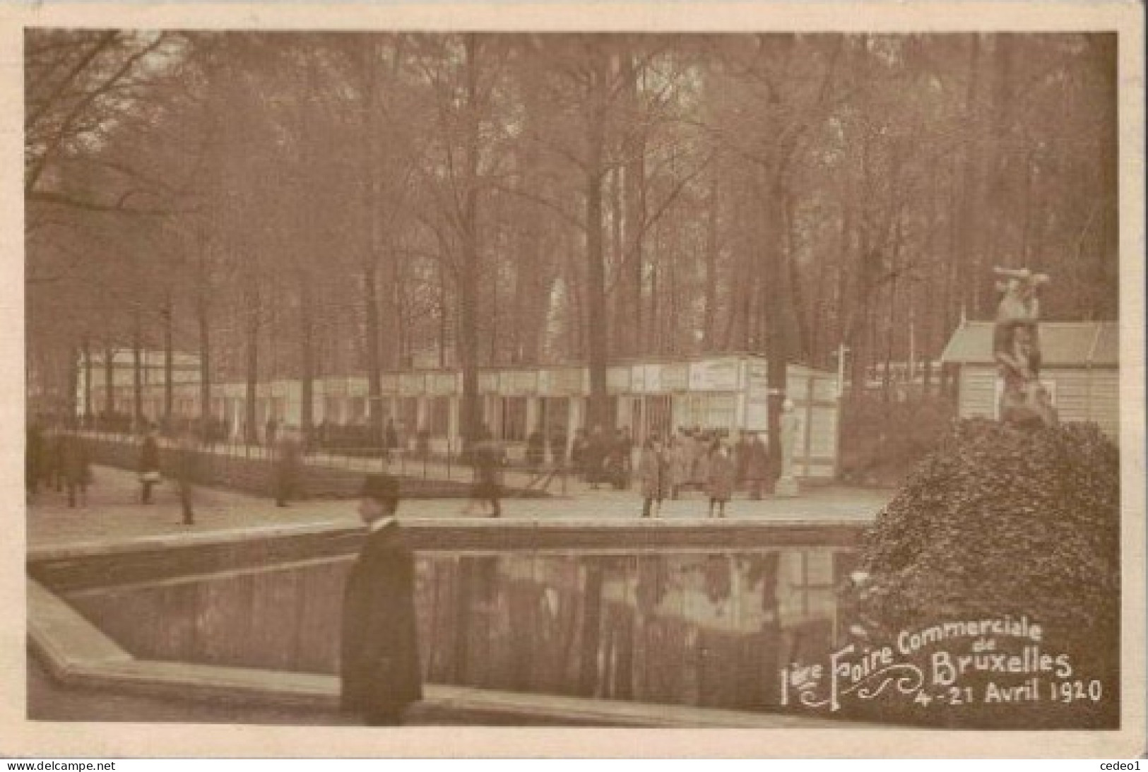 1ERE FOIRE  COMMECIALE BRUXELLES 4 -  AVRIL 1920