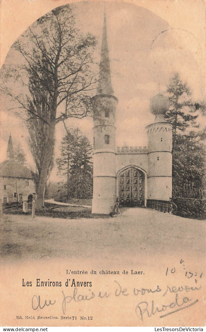 [-20%] BELGIQUE - Anvers - Schelle - L'entrée du Château de Laer - Nels - Bruxelles - Carte postale ancienne