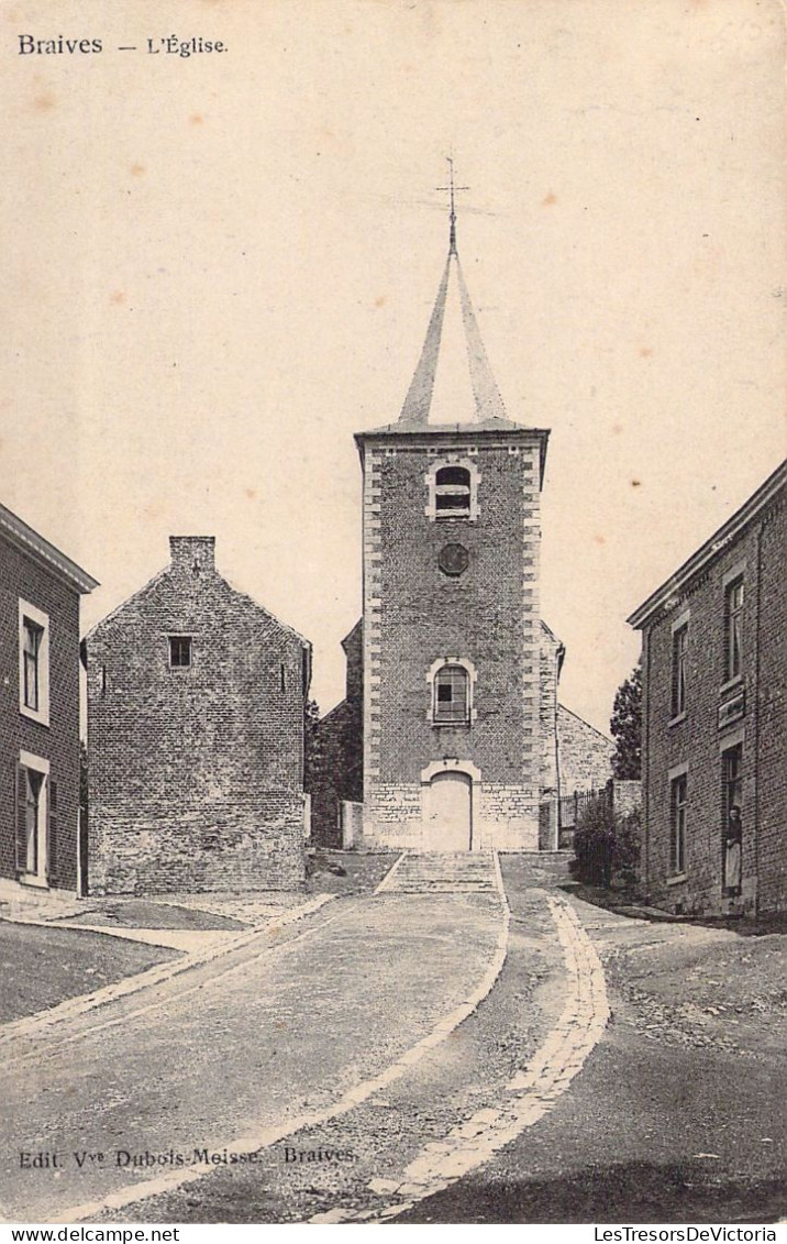 [-20%] BELGIQUE - BRAIVES - L'église - Carte postale Ancienne