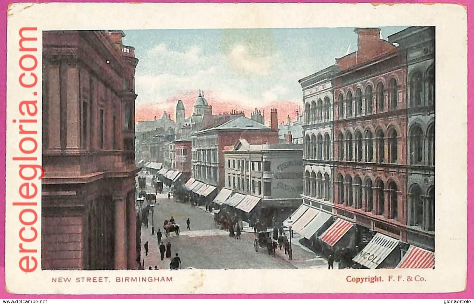 20352 - GREAT BRITAIN - VINTAGE POSTCARD - Birmingham, New Street