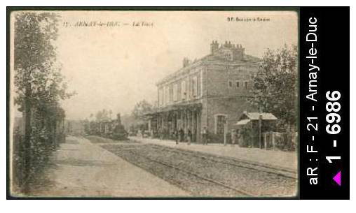 21 Arnay-le-Duc - 17. ARNAY-le-DUC - La Gare - gare - gare - cpa -  /  D21D  K21023K  C21023C