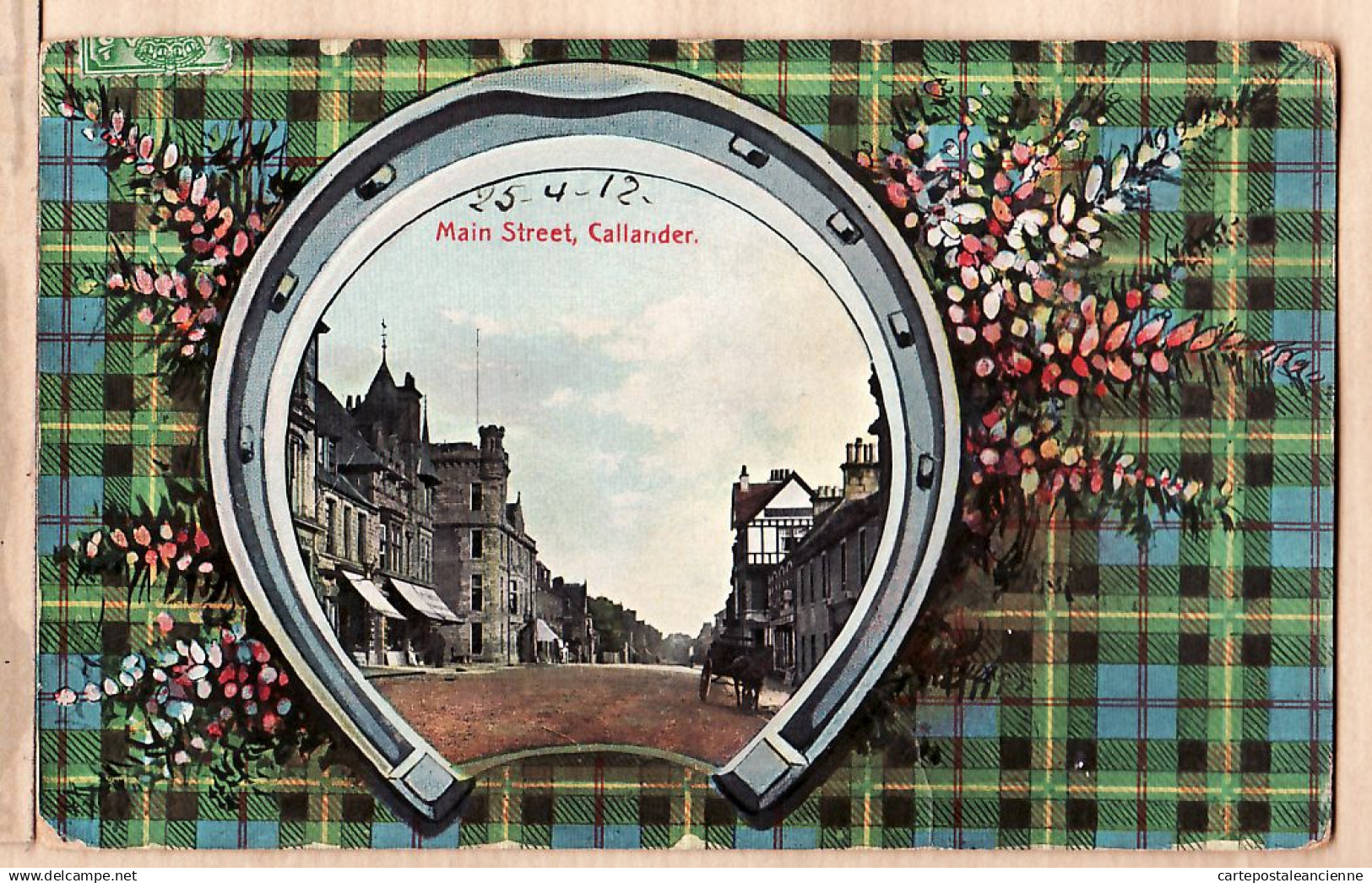 21141 / Main Street CALLANDER Selkirkshire 1912 à LAMARRE Villa Magali St Nazaire-National Séries SV199 ECOSSE SCOTLAND