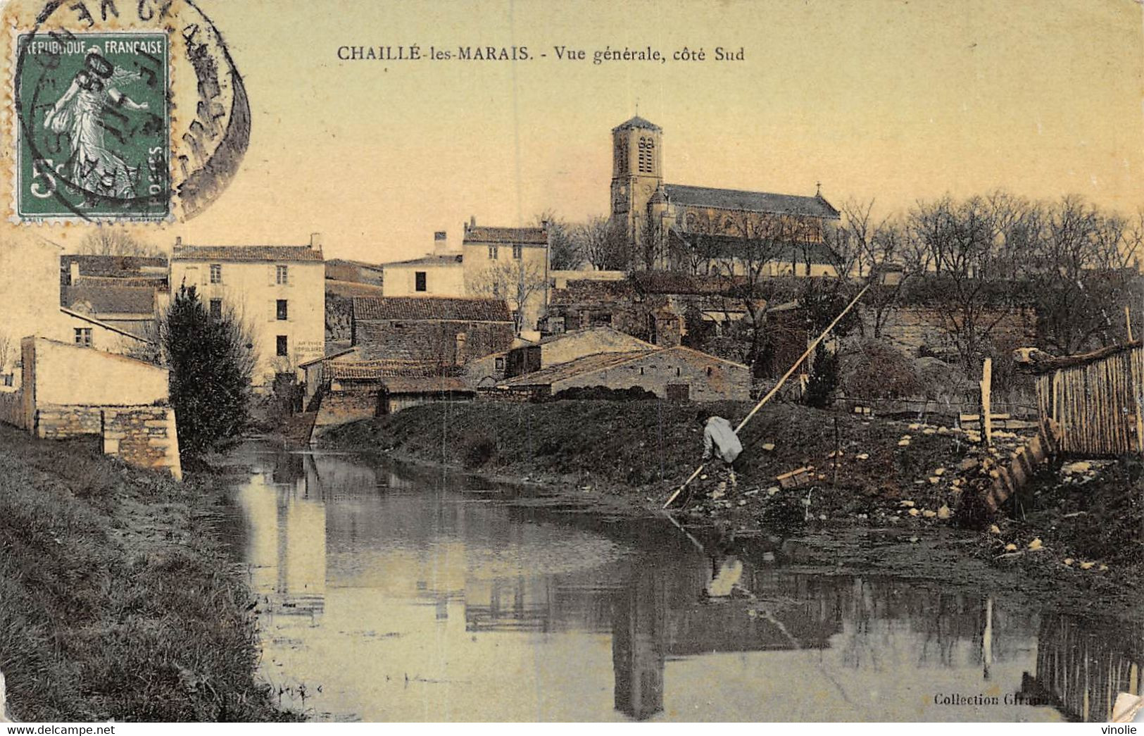 22-5964 : CHAILLE-LES-MARAIS. CARTE EN COULEUR