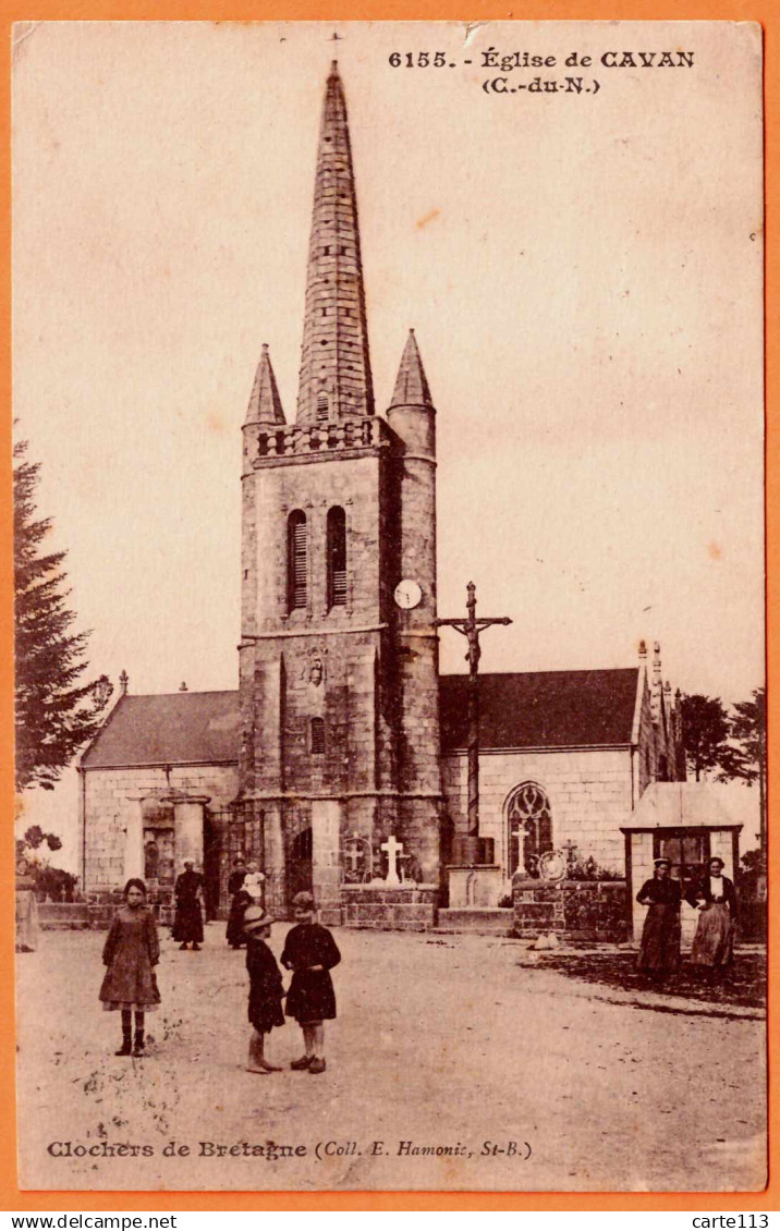 22 - B34403CPA - CAVAN - Eglise - Bon état - COTES-D'ARMOR