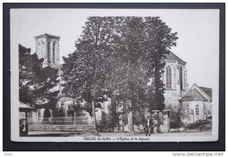 22 Callac eglise sépia D22D K22025K C22025C RH034354