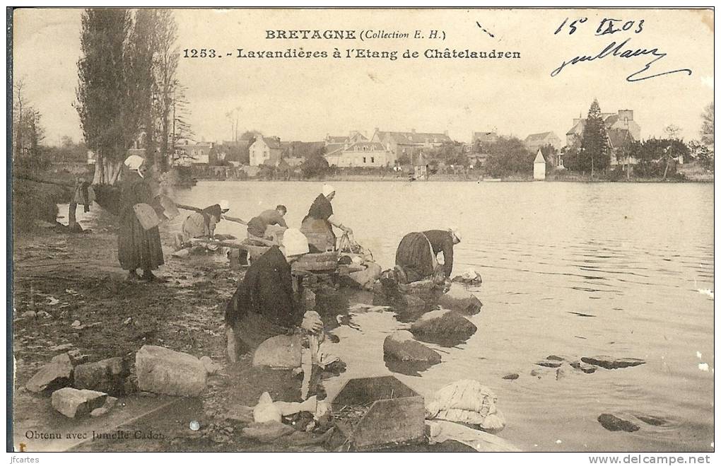 22 - CHATELAUDREN - Lavandières à L'Etang de Châtelaudren