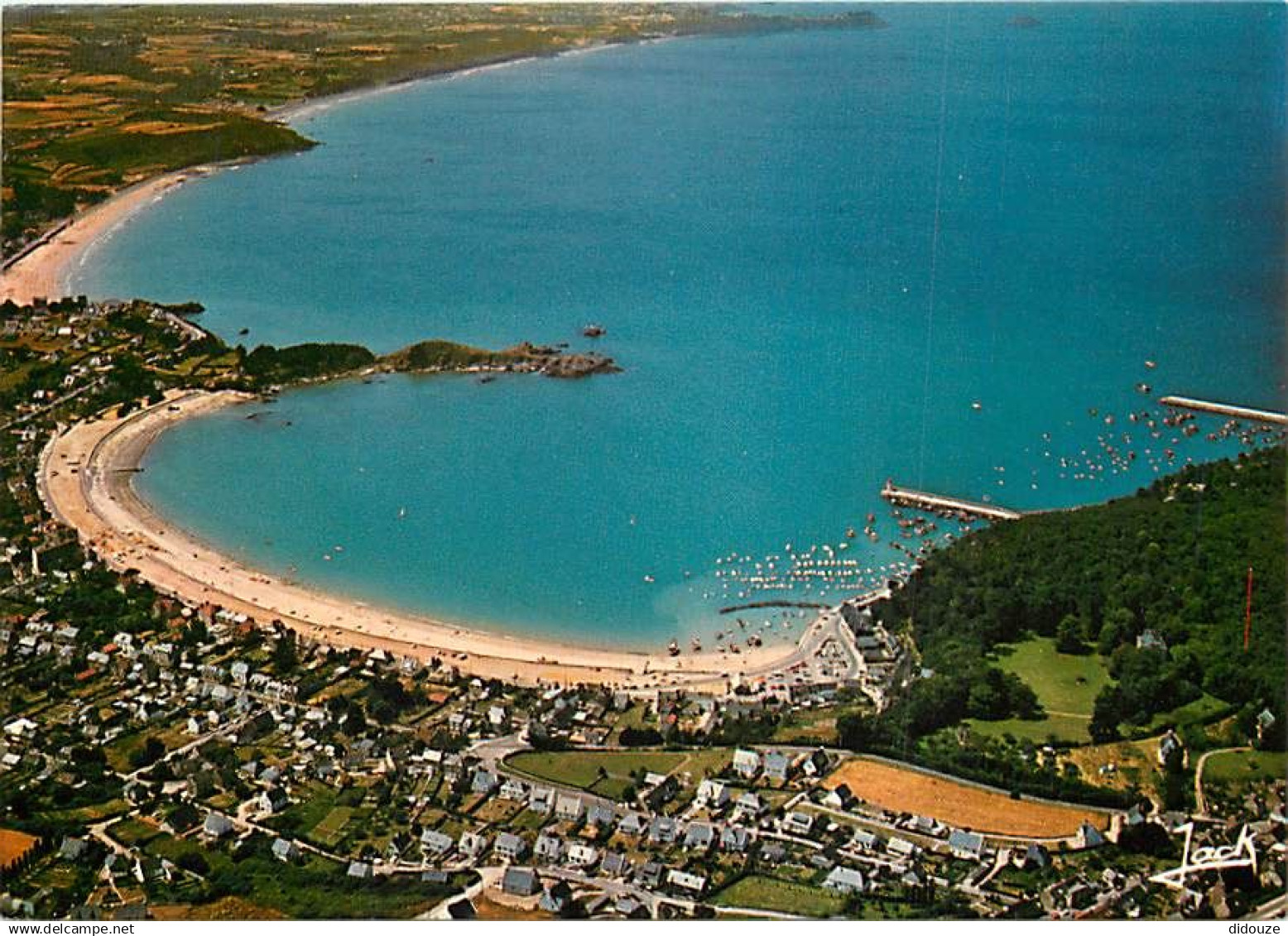 22 - Erquy - Vue Générale aérienne - Flamme Postale de Erquy - CPM - Voir Scans Recto-Verso