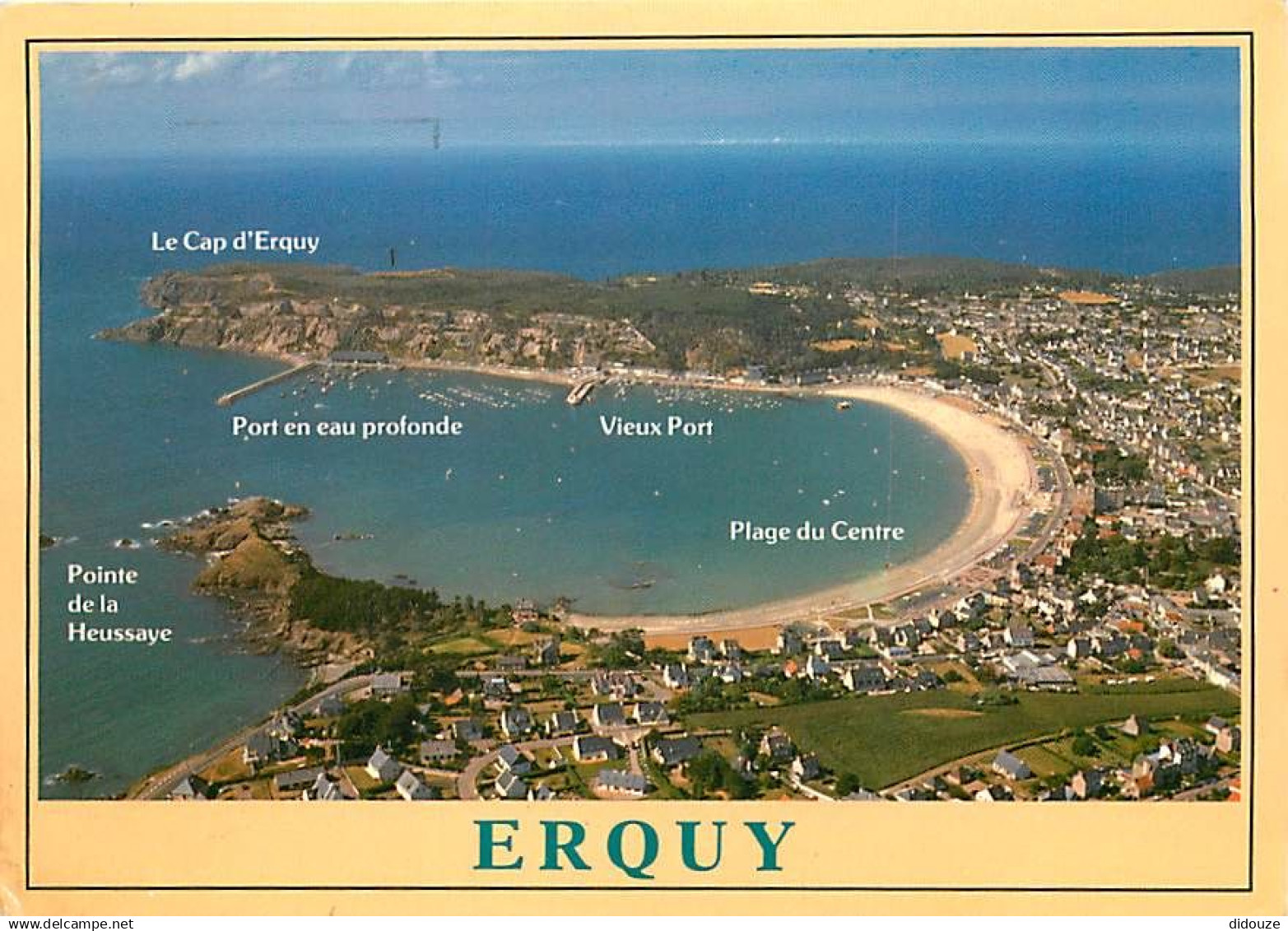 22 - Erquy - Vue Générale aérienne - Flamme Postale de Erquy - CPM - Voir Scans Recto-Verso