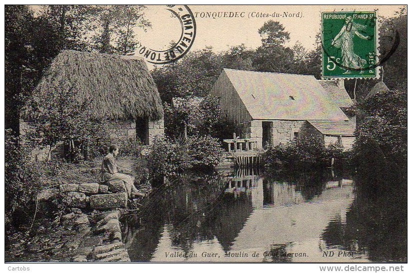 22 TONQUEDEC  Vallée du Guer , Moulin du Goal Morvan