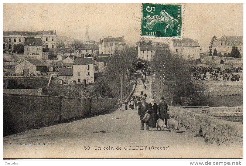 23 GUERET Un coin de Guéret