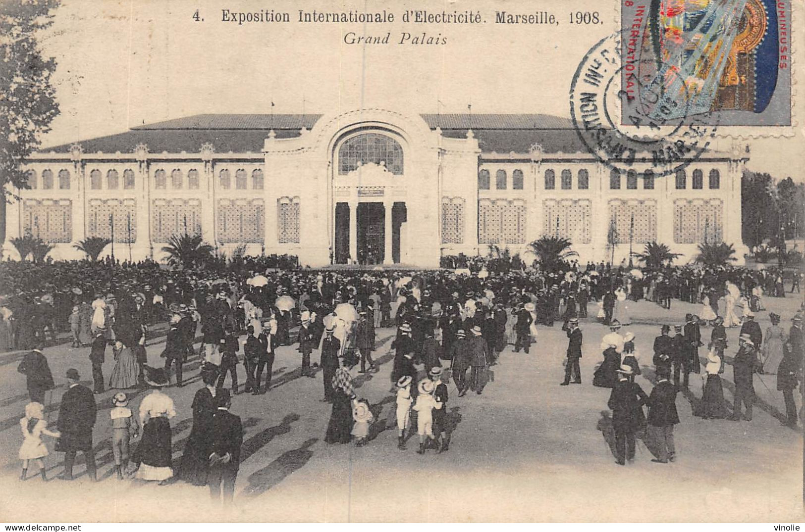 23-P-JMT-2-5315 : MARSEILLE EXPOSITION INTERNATIONALE D'ELECTRICITE. 1908