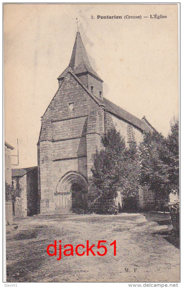 23 - Pontarion (Creuse) - L'Eglise