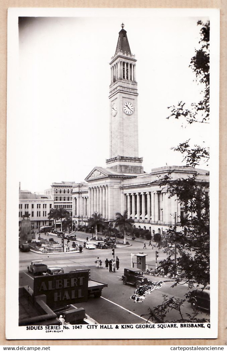 2323 / ⭐ ♥️ Peu Commun BRISBANE Queensland (QLD) City ALBERT Hall KING GEORGE Square 1930s SIDUES séries N° 1047