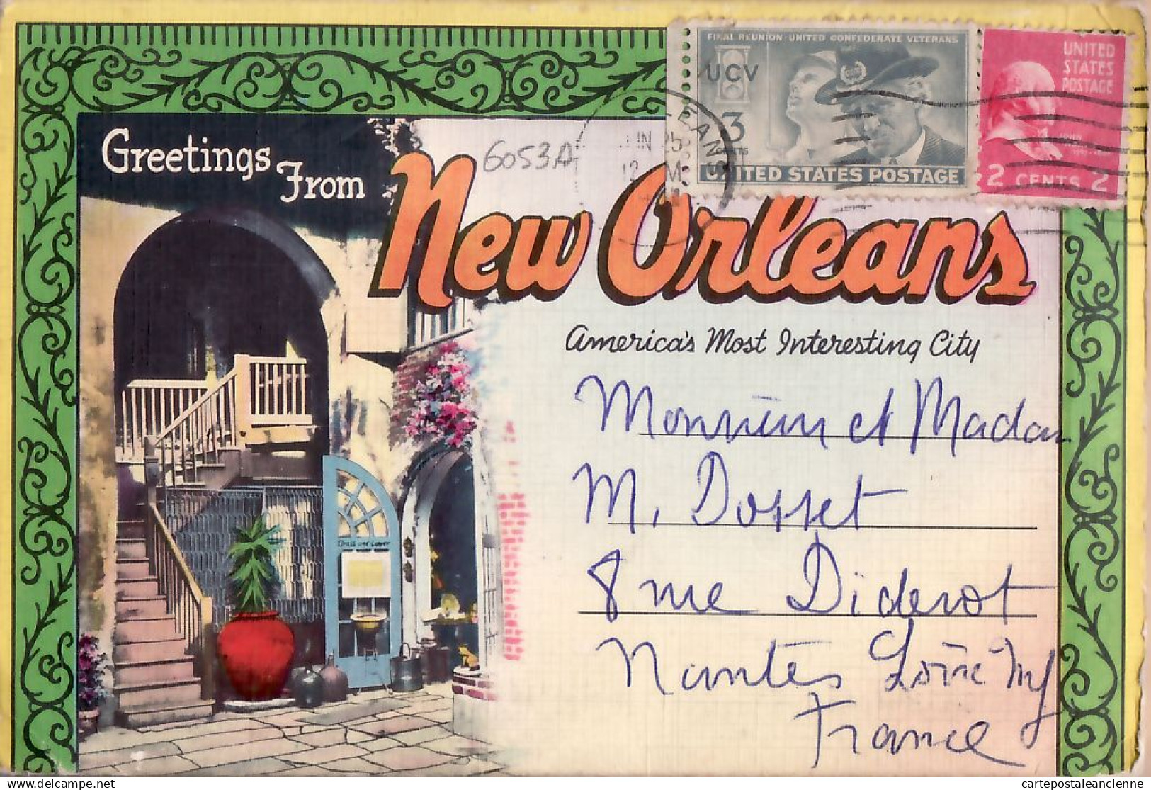 23971 / ⭐ Rare 18 Select Views Greetings NEW-ORLEANS LA-Louisiana America's Most Original City COMPLETE SET in COVER US