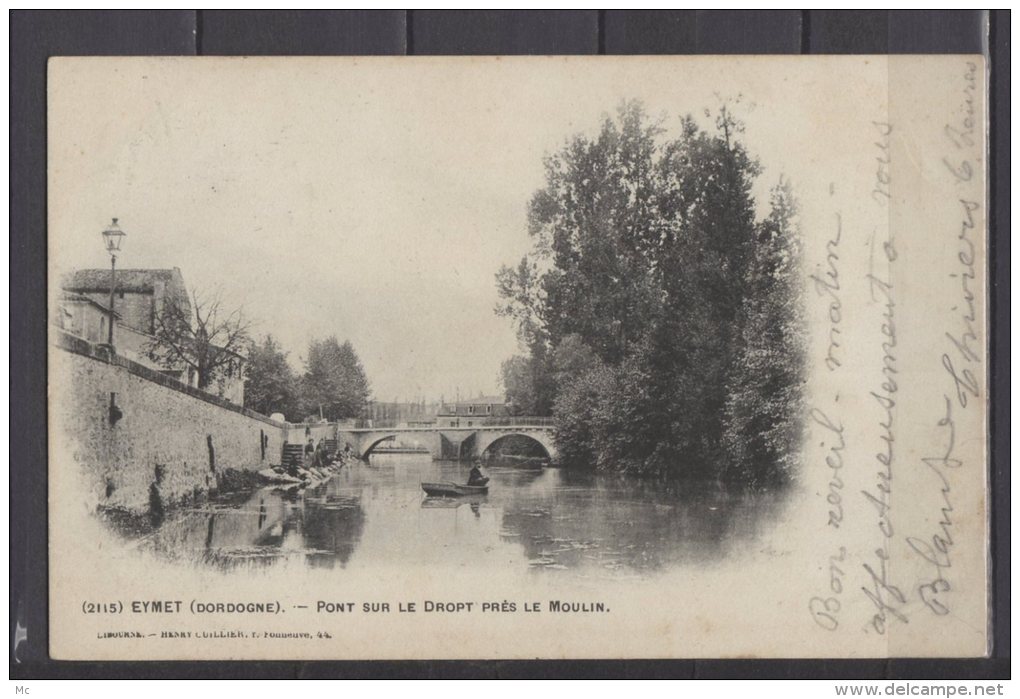 24 - Eymet (dordogne) - Pont dur le Dropt près le Moulin