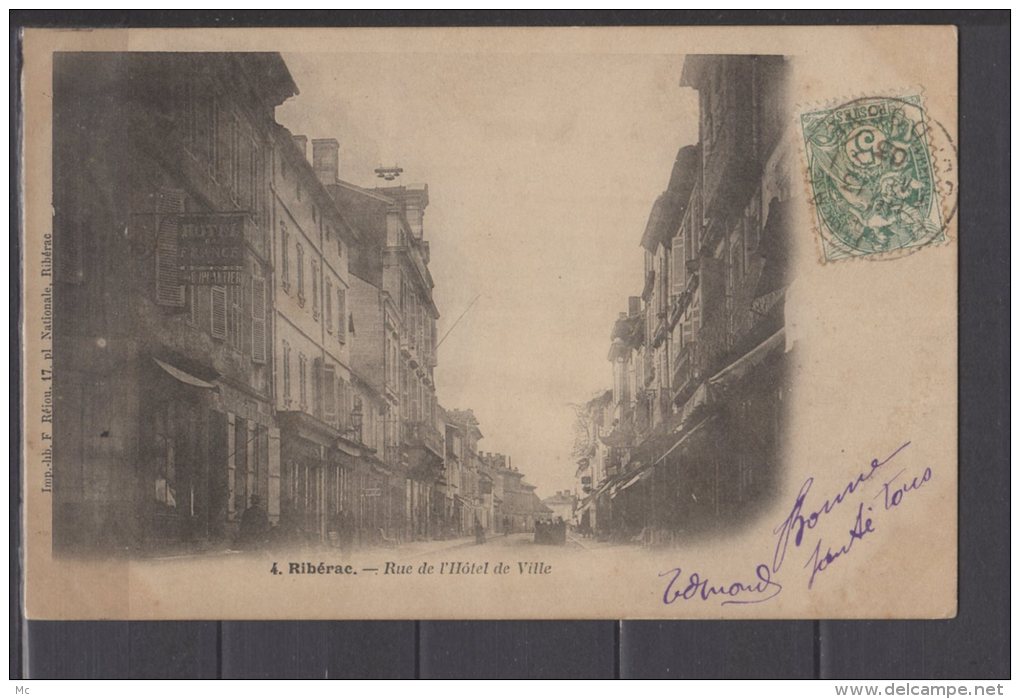 24 - Ribérac - Rue de l'Hotel de ville