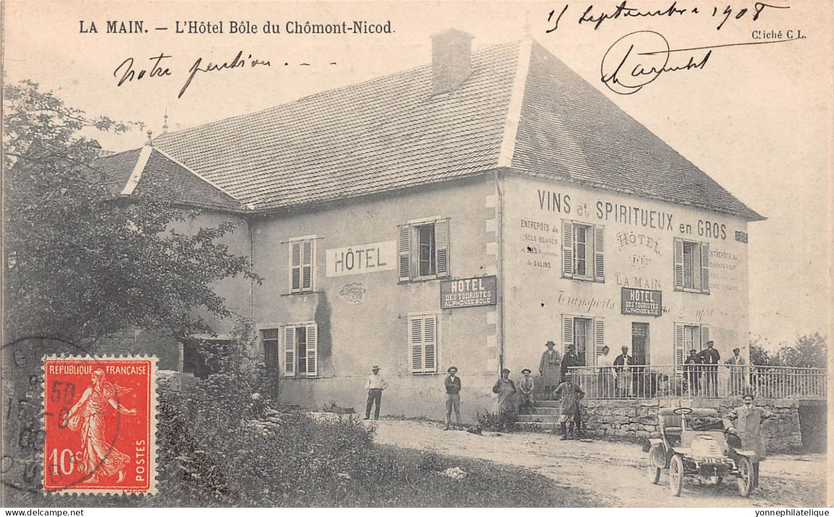 25 - DOUBS -  LE MAIN  - l'hotel Bole du chomont nicod - superbe - (FR25-376)