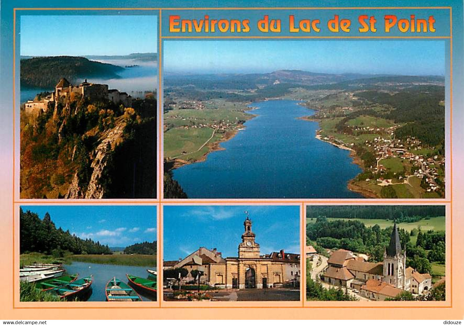 25 - Joux - Le Chateau de Joux et les environs du Lac de Saint Point - Multivues - CPM - Carte Neuve - Voir Scans Recto-