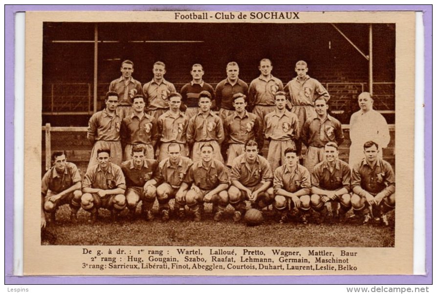 25 - SOCHAUX -- Foot Ball club -