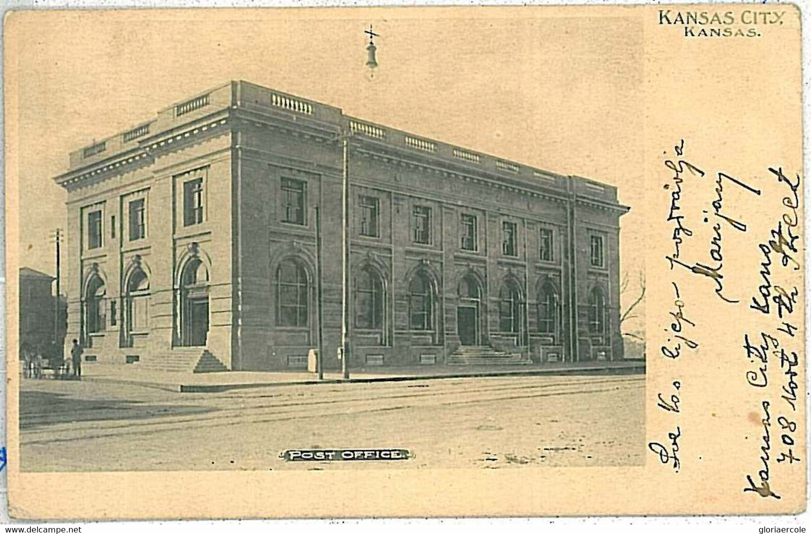 25311 - USA -VINTAGE POSTCARD:  KANSAS CITY - POST OFFICE 1905