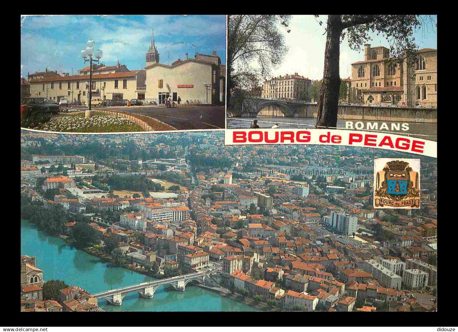 26 - Bourg de Péage - Vue Générale aérienne - Blasons - CPM - Voir Scans Recto-Verso