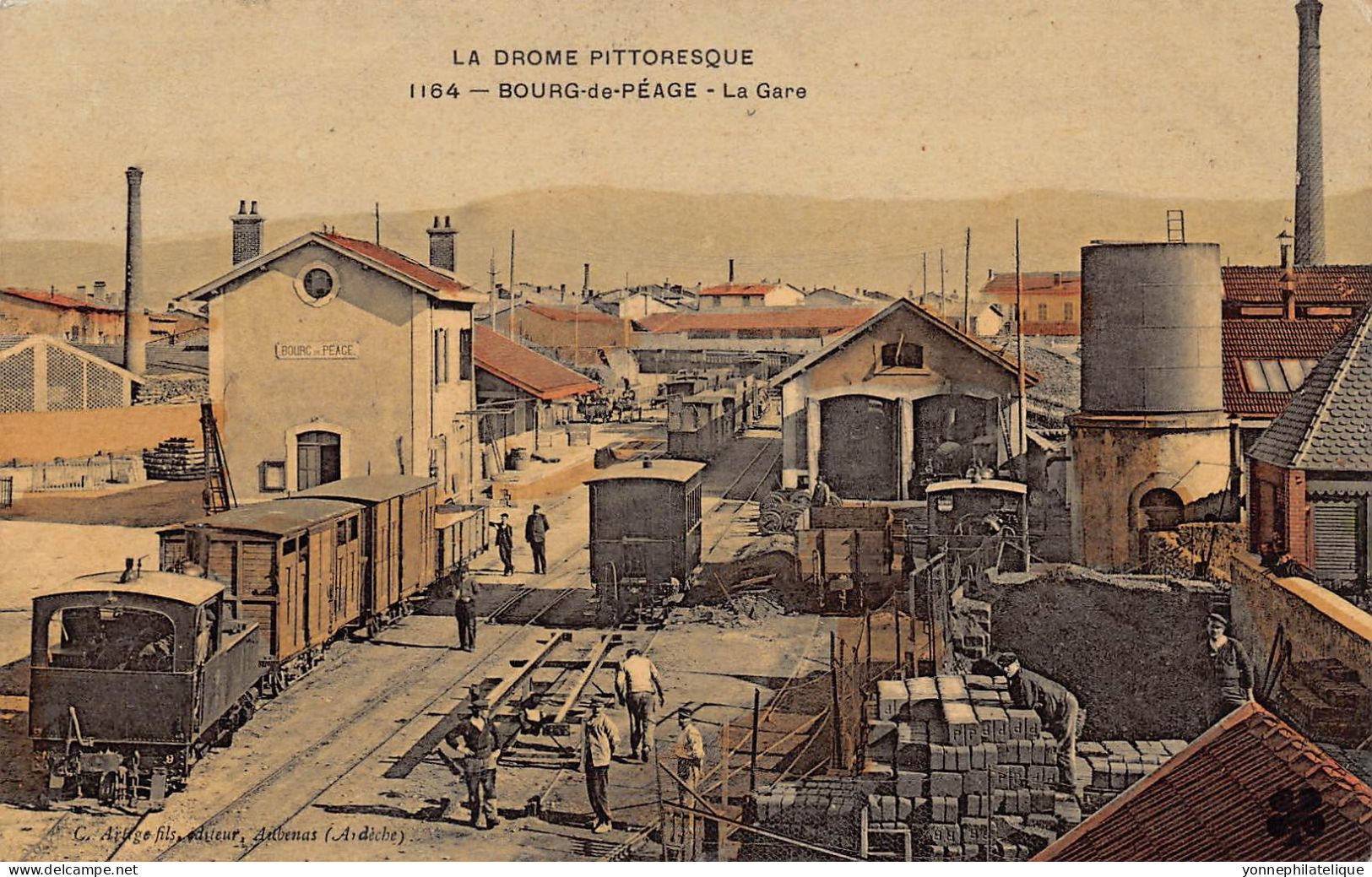 26 - DROME - BOURG DE PEAGE - la gare- superbe - (FR26-20)