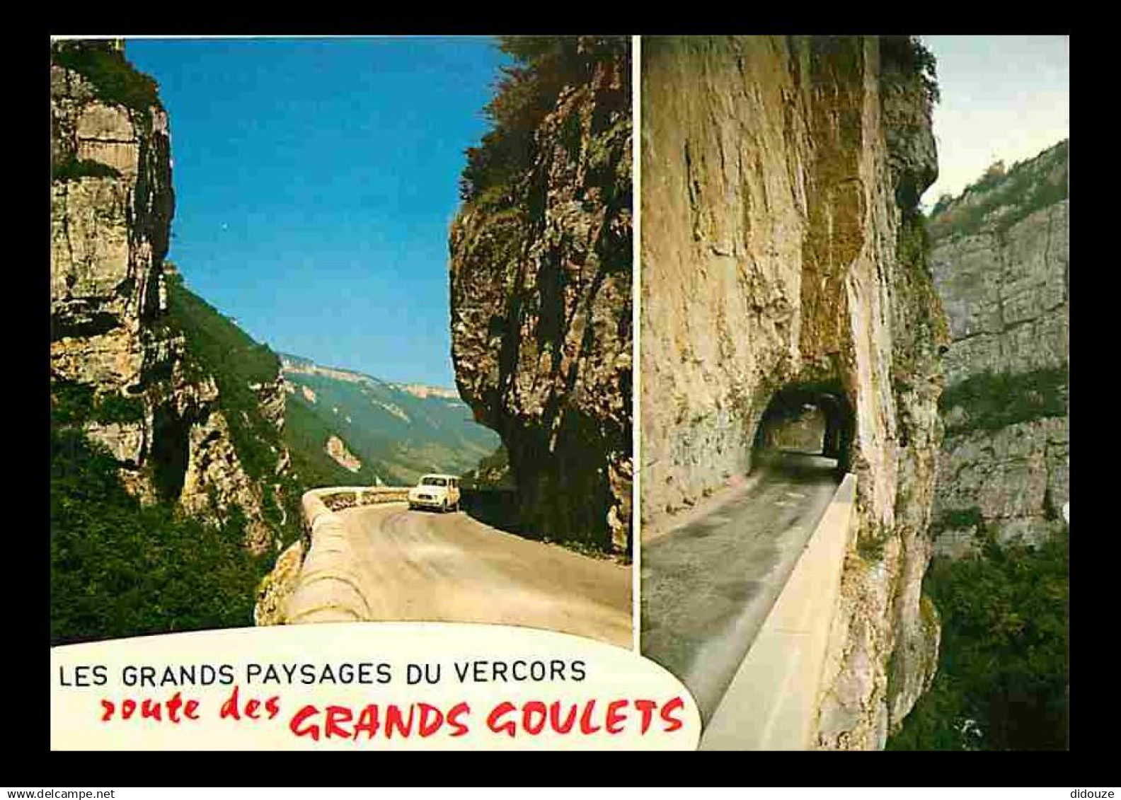 26 - Drome - Vercors - La Route des Grands Goulets - Multivues - Automobiles - Flamme Postale de La Chapelle en Vercors