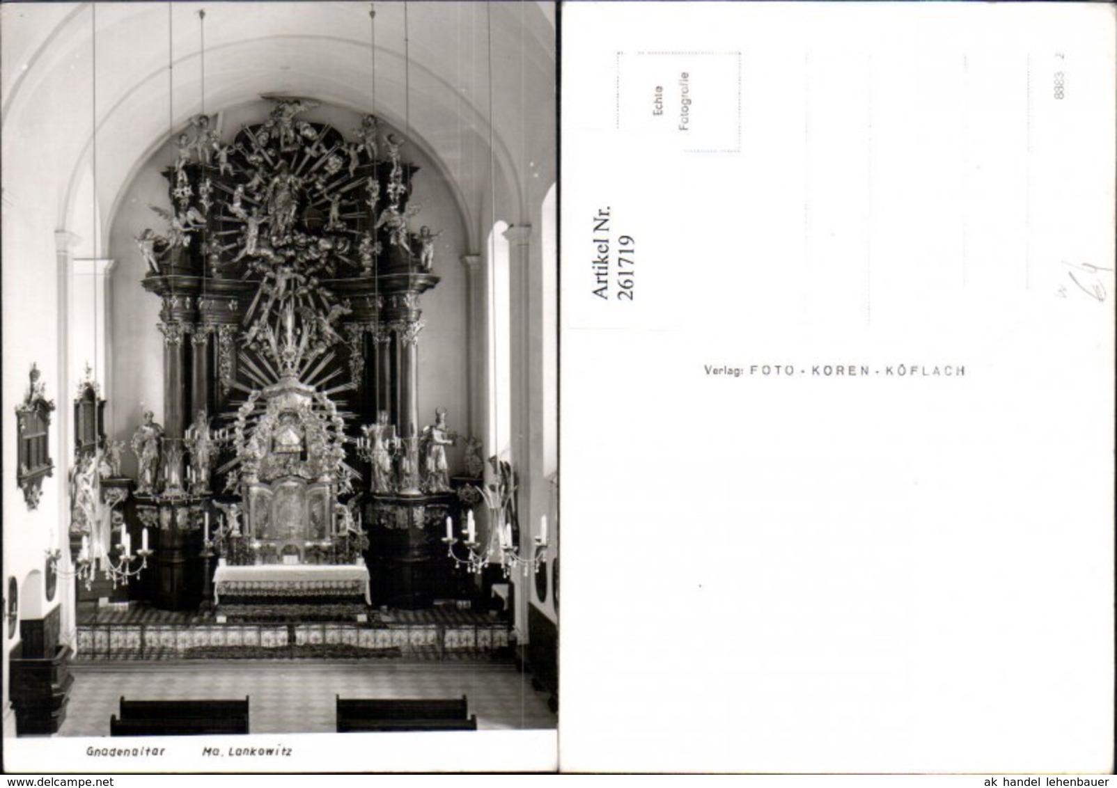 261719,Maria Lankowitz b. K&ouml;flach Kirche Innenansicht Gnadenaltar