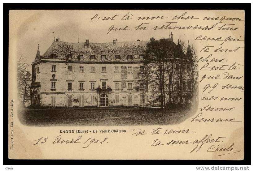 27 Dangu DANGU (Eure) - Le Vieux Château nuage, carte nuage chateau D27D K27284K C27199C RH007233