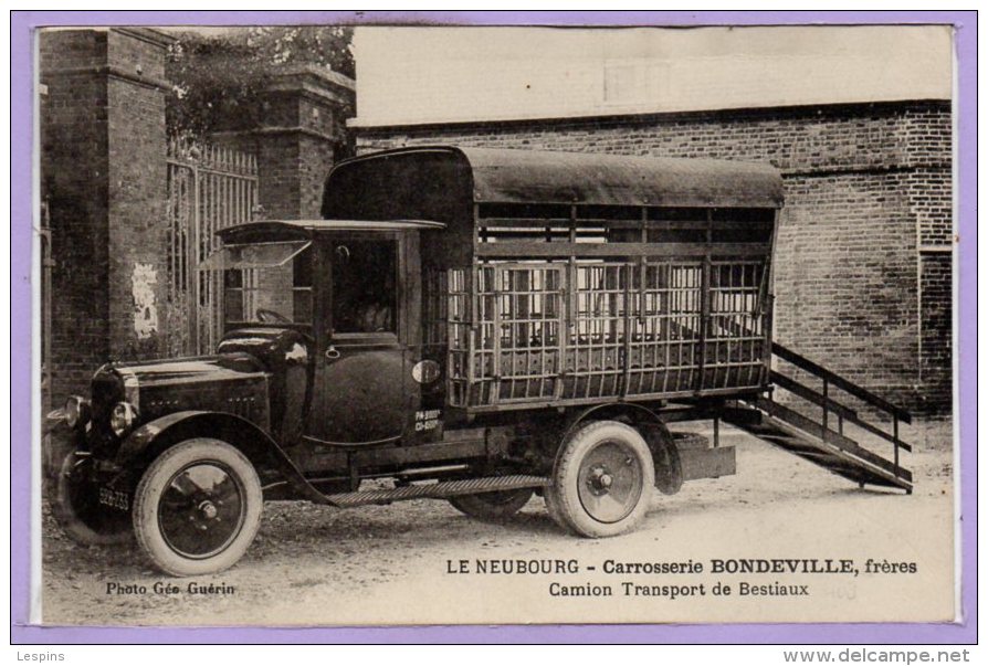 27 - Le NEUBOURG -- Carrosserie BONDEVILLE , frères Camion transport de biestiaux