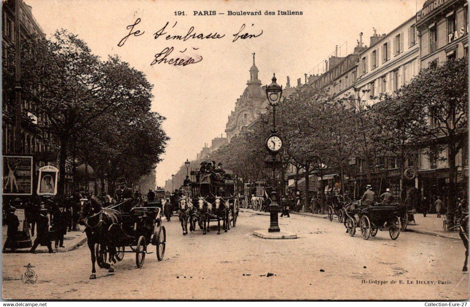 (28/11/24) 75-CPA PARIS - 2-9ème ARRONDISSEMENT - BOULEVARD DES ITALIENS