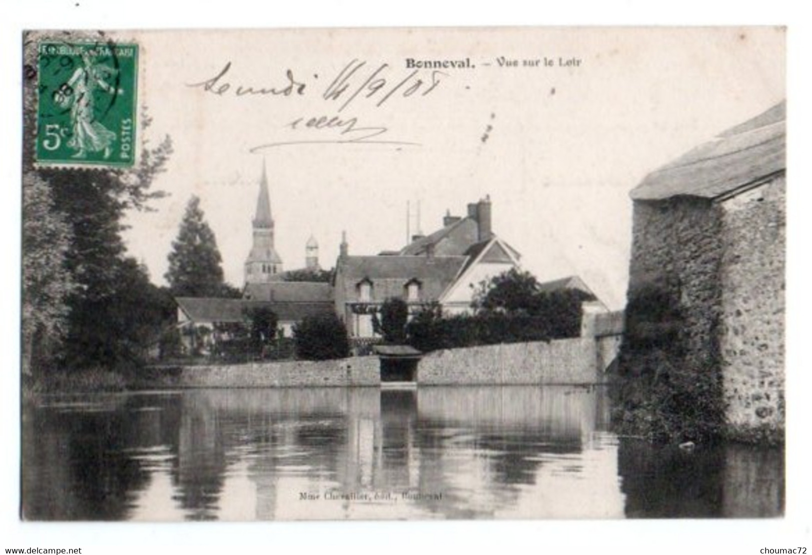 (28) 1316, Bonneval, Chevallier, Vue sur le Loir