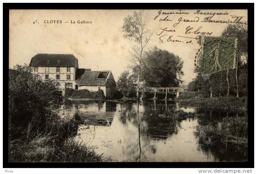 28 Cloyes-sur-le-Loir moulin a eau D28D K28103K C28103C RH091930