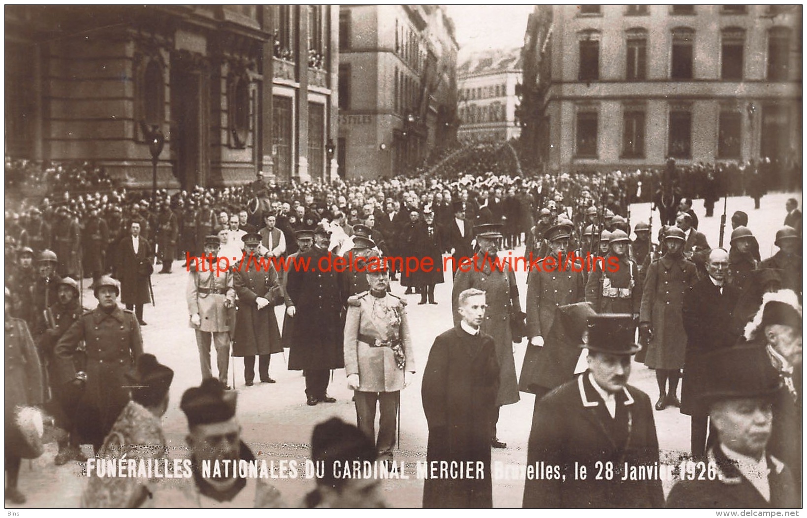 28 Janvier 1926 - Funerailles Cardinal Mercier - Koning Albert Leopold