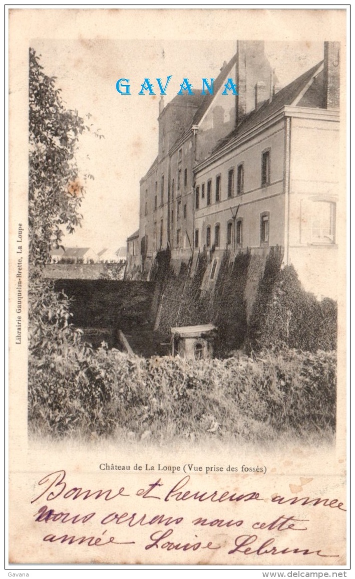 28 LA LOUPE - Chateau de La Loupe (vue prise des fossés)