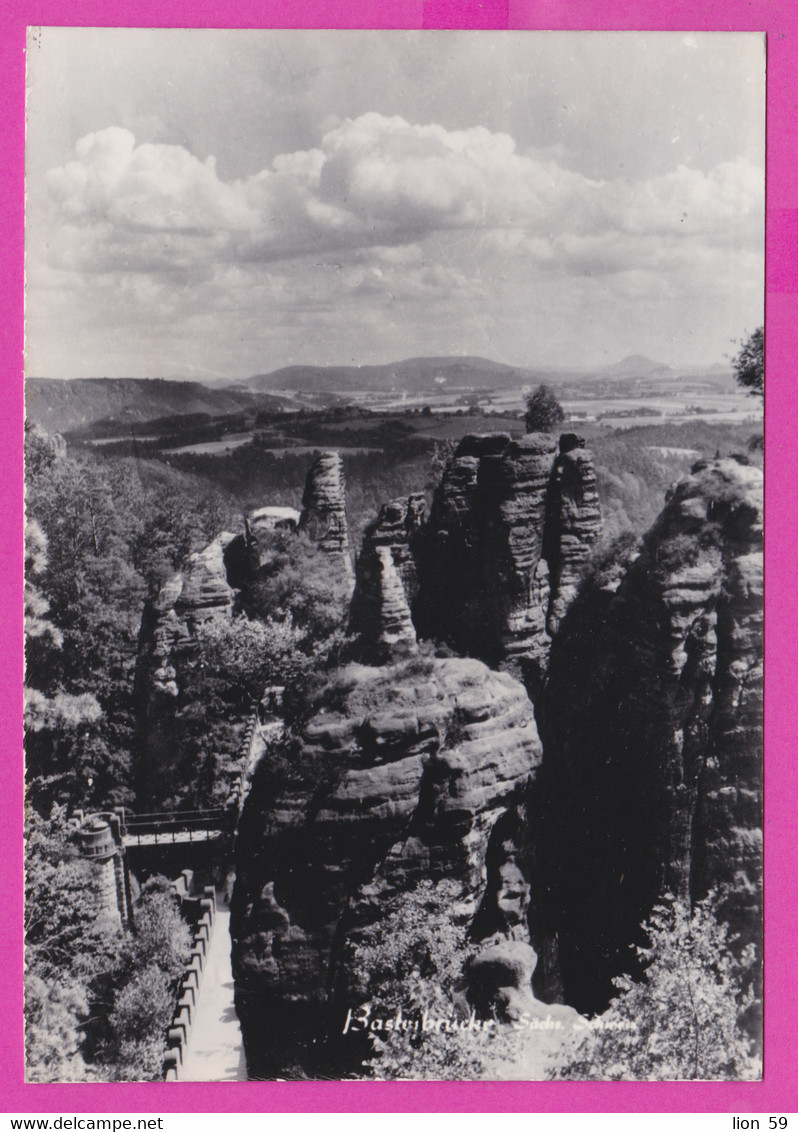 282731 / Germany - Sächsische Schweiz Saxon Switzerland Mountains - Bastei-Brücke Foto Casper PC 35-71 Deutschland