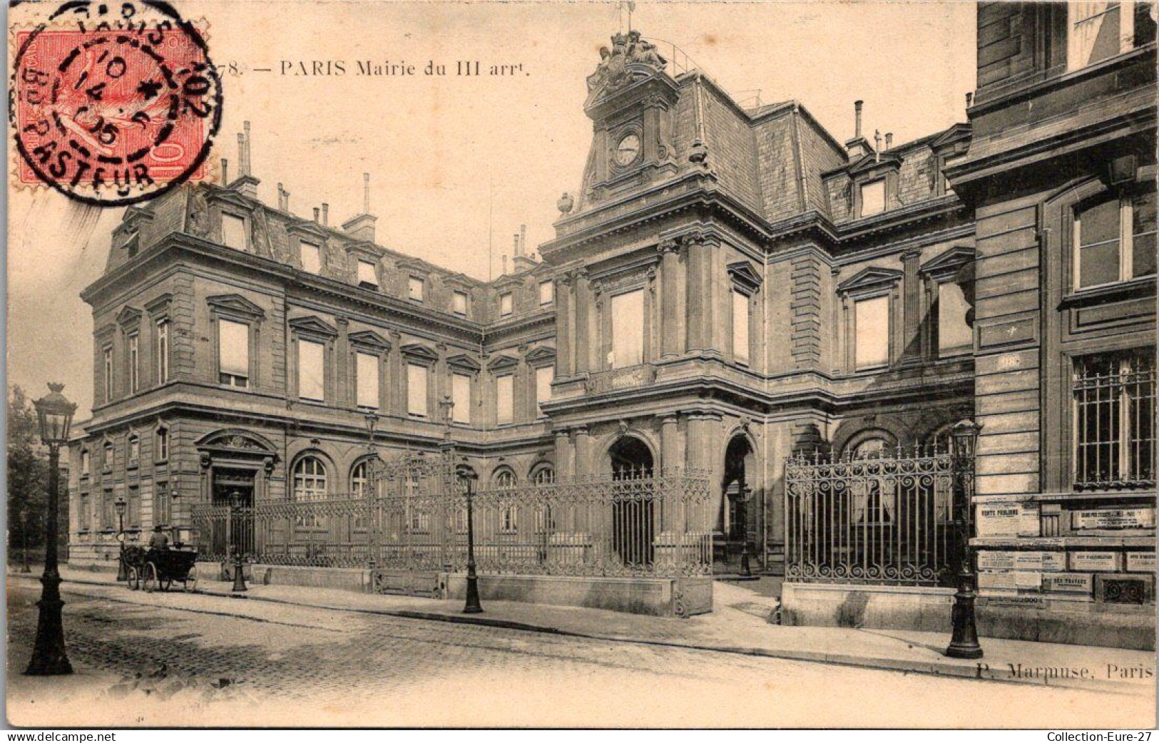 (*29/10/24) 75-CPA PARIS - 3ème ARRONDISSEMENT - MAIRIE