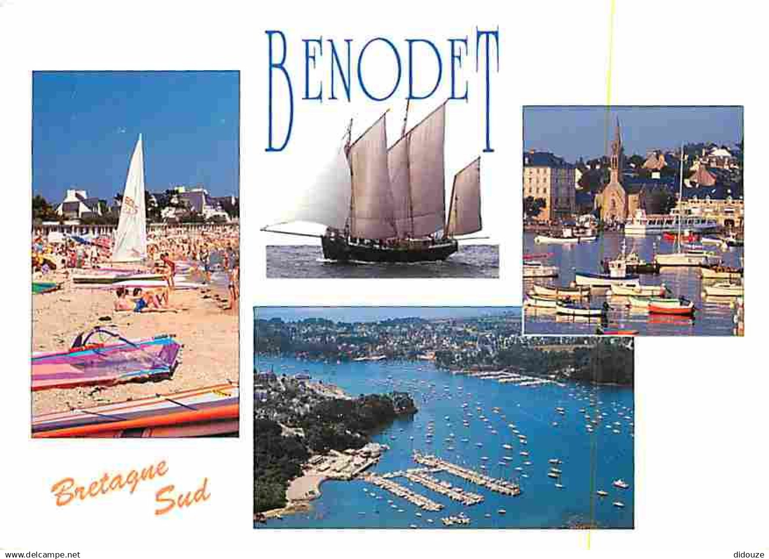 29 - Bénodet - Multivues - Plages - Bateaux - Voilier - Voir Scans Recto Verso