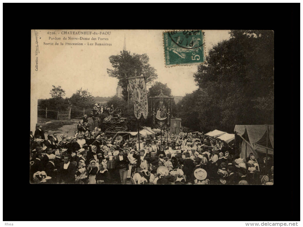 29 - CHATEAUNEUF-DU-FAOU - Pardon - Procession